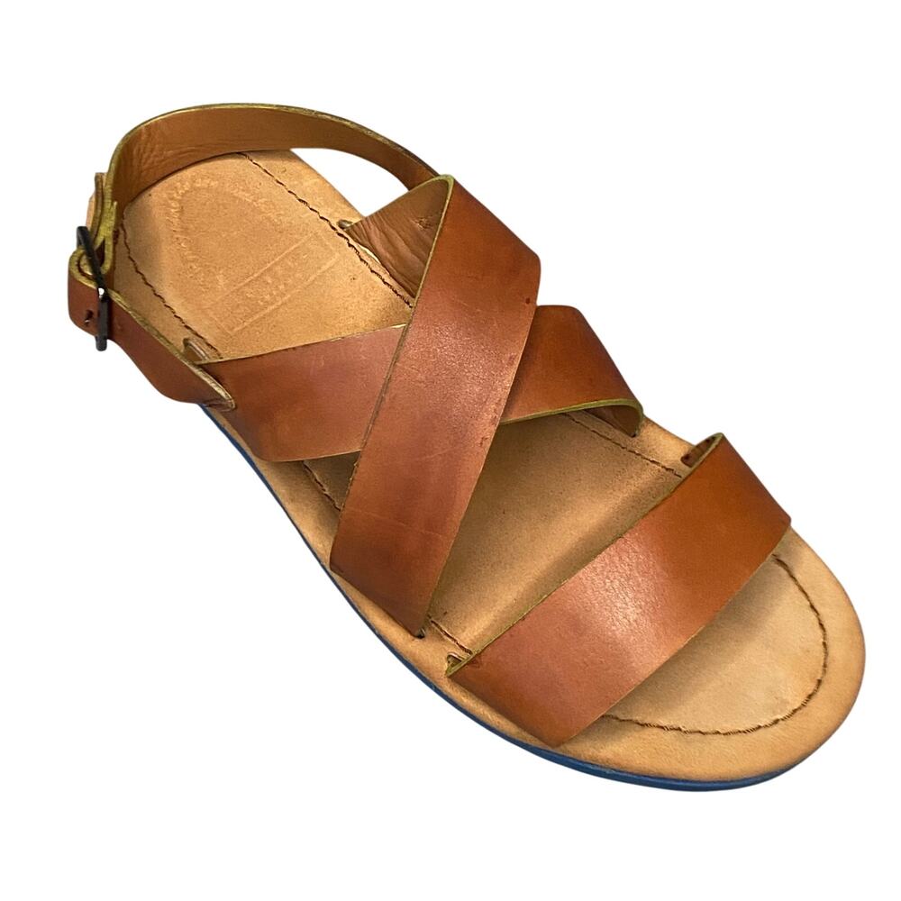 Ted Baker Sandal Men Sz 10 Brown Leather Tuxee